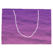 Rosa und Lila Meer Große Geschenktüte (Rückseite)