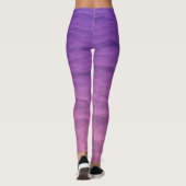 Rosa und Lila Meer Leggings (Rückseite)