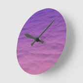 Rosa und Lila Meer Runde Wanduhr (Winkel)