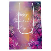 Rosa und lila Mistkeramik Mittlere Geschenktüte (Rückseite)