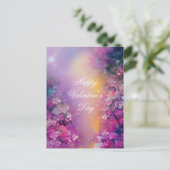 Rosa und lila Mistkeramik Postkarte (Stehend Vorderseite)