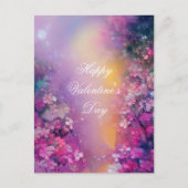Rosa und lila Mistkeramik Postkarte (Vorderseite)