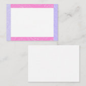 Rosa und Lila Mitteilungskarten (Vorne/Hinten)