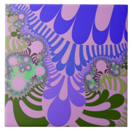 Rosa und Lila Mod Fliese