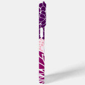 Rosa und Lila Mod, floral Case-Mate iPhone Hülle (Rückseite / Rechts)