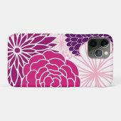 Rosa und lila Mod mit Blumen Case-Mate iPhone Hülle (Rückseite (Horizontal))