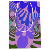 Rosa und Lila Mod Mittlere Geschenktüte (Vorderseite)