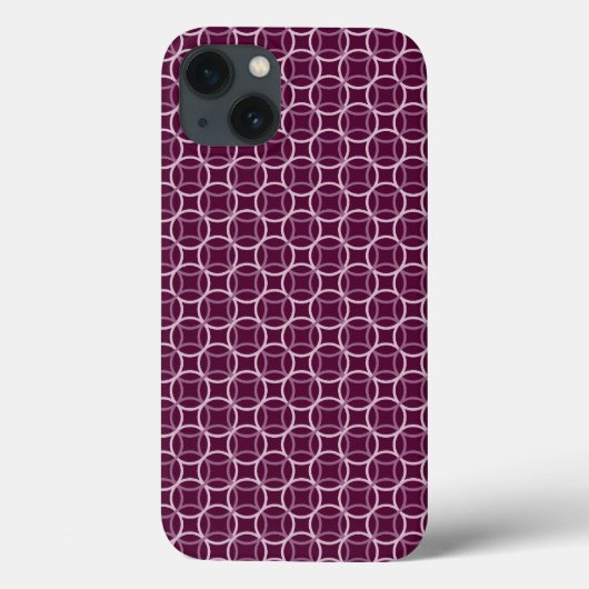 Rosa und Lila modernes Muster Case-Mate iPhone Hülle (Rückseite)
