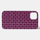Rosa und Lila modernes Muster Case-Mate iPhone Hülle (Rückseite (Horizontal))