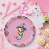 Rosa und lila Muscheln Pappteller (Party)