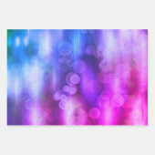 rosa und Lila Muster Abstrakter Kreise Geschenkpapier Set (Vorderseite 3)