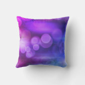 rosa und Lila Muster Abstrakter Kreise Kissen (Rückseite)