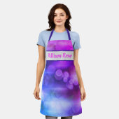 rosa und Lila Muster Abstrakter Kreise Schürze (Getragen)