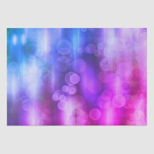 rosa und Lila Muster Abstrakter Kreise Seidenpapier (Vorderseite)