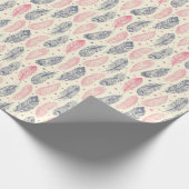 Rosa und Lila Muster ethnischer Zugehörigkeit Geschenkpapier (Ecke)