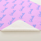 rosa und Lila Muster für Personalisierte Curse Sherpadecke (3/4)