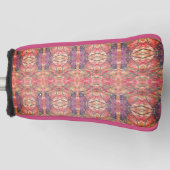 Rosa und lila Muster Golf Headcover (Vorderseite)