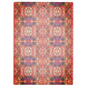 Rosa und lila Muster Klemmbrett (Rückseite)