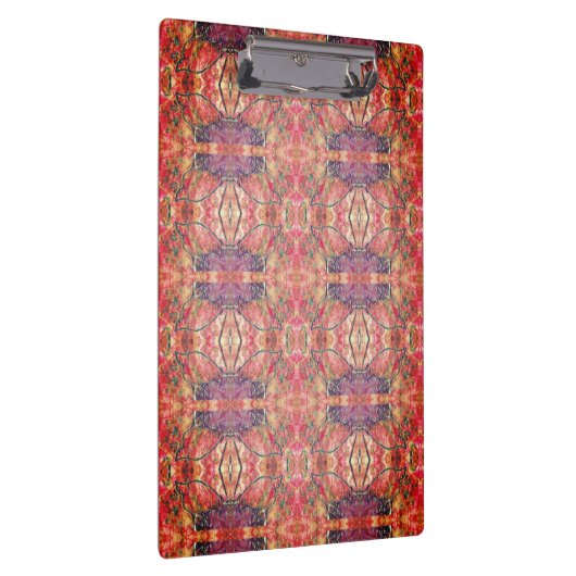 Rosa und lila Muster Klemmbrett (Rechts)