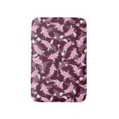 Rosa und Lila Muster - Koi Fish Badematte (Vorderseite Vertikal)