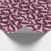 Rosa und Lila Muster - Koi Fish Geschenkpapier (Ecke)