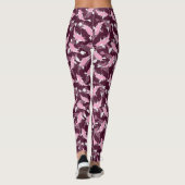 Rosa und Lila Muster - Koi Fish Leggings (Rückseite)