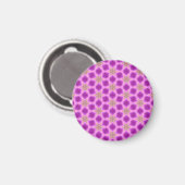 Rosa und Lila Muster Magnet (Vorderseite/Rückseite)