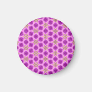 Rosa und lila Muster-Magnet Magnet