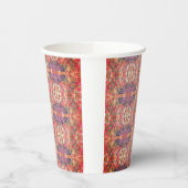 Rosa und lila Muster Pappbecher (Links)
