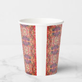 Rosa und lila Muster Pappbecher (Rechts)
