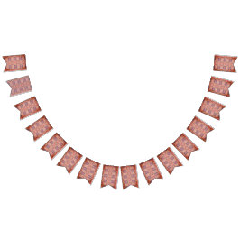 Rosa und lila Muster Wimpelkette