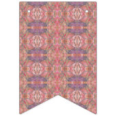 Rosa und lila Muster Wimpelkette (Zweite Fahne)