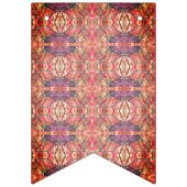 Rosa und lila Muster Wimpelkette (Dritte Fahne)