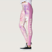 Rosa und Lila Nelken, entspannend Leggings (Links)