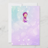 Rosa und Lila niedliche muslimische Kid Ameen Einl Einladung (Rückseite)