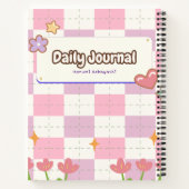 Rosa und Lila Notebook-Abdeckung Notizblock (Rückseite)