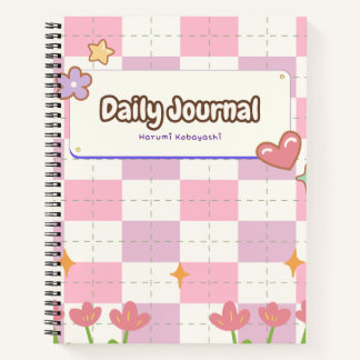 Rosa und Lila Notebook-Abdeckung Notizblock