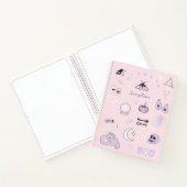 Rosa und Lila Notizblock (Innenseite)