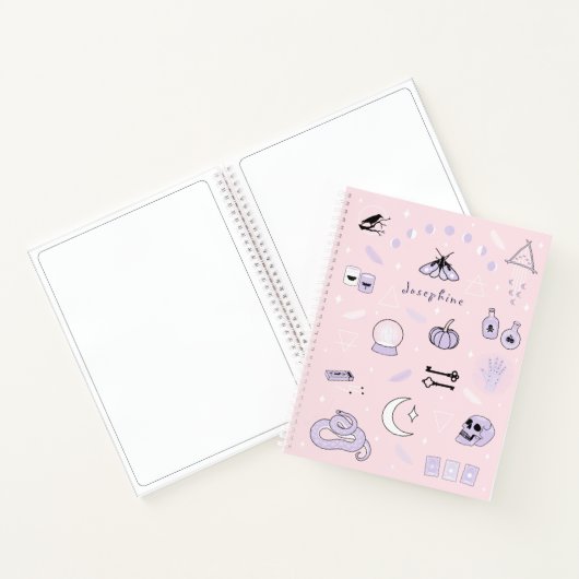Rosa und Lila Notizblock (Innenseite)