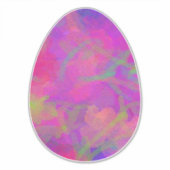 Rosa und Lila Ölgemälde Ostereier Aufkleber (Vorderseite)