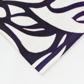 Rosa und Lila Ombre Mandala Fleece Blanket (Ecke)