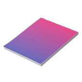 Rosa und Lila Ombre-Muster Notizblock (Rotiert)