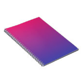 Rosa und Lila Ombre-Muster Notizblock (Rechte Seite)
