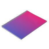 Rosa und Lila Ombre-Muster Notizblock (Linke Seite)