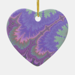 Rosa und lila Paisley Keramikornament