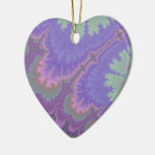 Rosa und lila Paisley Keramikornament (Links)