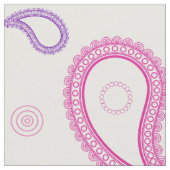 rosa und Lila Paisley-Stoffe Stoff (Nahaufnahme)