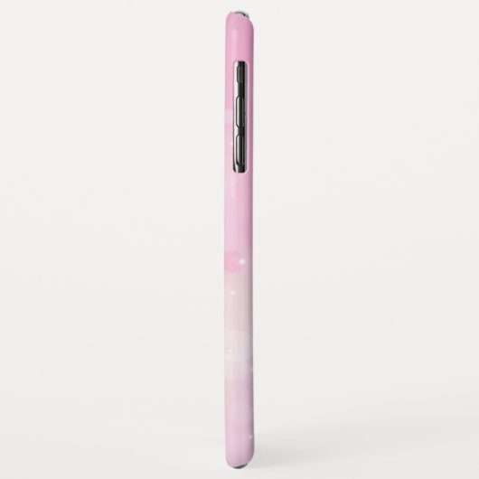 Rosa und Lila Pastellfarbe Confetti Name Case-Mate iPhone Hülle (Hinten/Links)