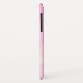 Rosa und Lila Pastellfarbe Confetti Name Case-Mate iPhone Hülle (Hinten/Links)