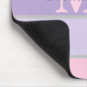 rosa und lila pastellfarbene iPhone-/iPad-Gehäuse Mousepad (Ecke)